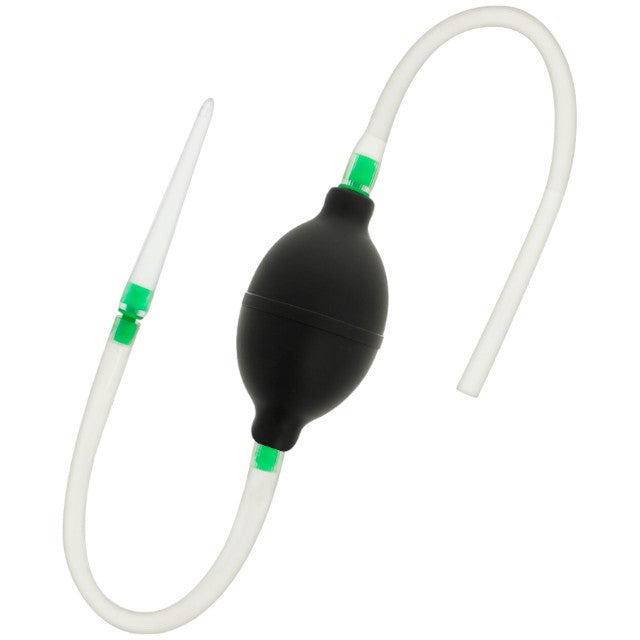 Duș anal cu tub de golire ADDICTED TOYS Travel Cleaner 3, din material flexibil și hipoalergenic, negru cu verde, 70 cm 1 Duș anal cu tub de golire ADDICTED TOYS Travel Cleaner 3