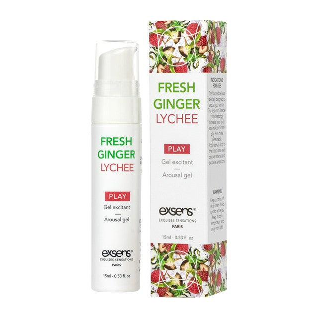Gel EXSENS Fresh Ginger Lichee Arousal Gel, pentru stimulare zone intime, efect de răcire, aromă de ghimbir și litchi, 15 ml 1 Gel EXSENS Fresh Ginger Lichee Arousal Gel