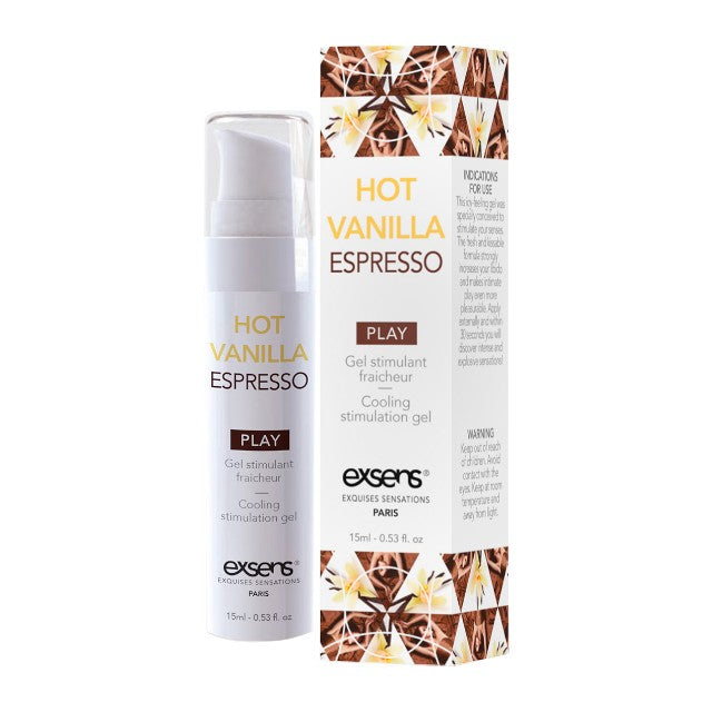 Gel EXSENS Hot Vanilla Espresso Arousal Gel, pentru stimulare zone intime, efect de încălzire, aromă de vanilie și cafea, 15 ml 1 Gel EXSENS Hot Vanilla Espresso Arousal Gel