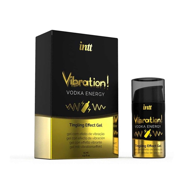 Gel INTT Vibration! VODKA ENERGY, pentru stimulare si excitare, cu efect de incalzire,Unisex,15 ml 1 Gel INTT Vibration! VODKA ENERGY