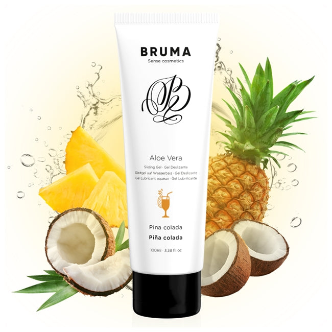 Gel Lubrifiant BRUMA - Aloe Vera Sliding Gel, pe baza de apa, aroma de pina colada, 100 ml 1 Gel Lubrifiant BRUMA - Aloe Vera Sliding Gel