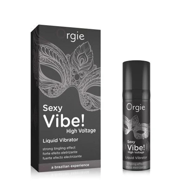 Gel ORGIE Sexy Vibe! Liquid Vibrator - High Voltage, pentru stimulare clitoris si excitare, efect incalzire si furnicaturi, negru, 15 ml 1 Gel ORGIE Sexy Vibe! Liquid Vibrator - High Voltage