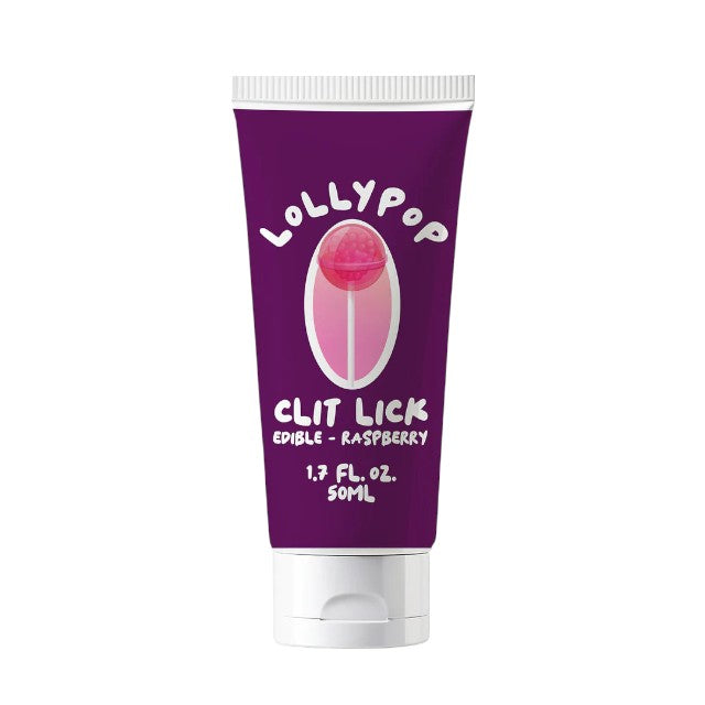 Gel comestibil PHARMQUESTS Lollypop Clit Lick Raspberry, pentru sex oral, aromă de zmeură, 50 ml 1 Gel comestibil PHARMQUESTS Lollypop Clit Lick Raspberry
