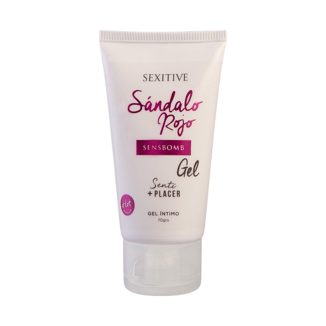 Gel intim SEXITIVE Sensbomb - Sandalo Rojo, pentru stimulare clitoris, cu efect de creștere libido, efect de încălzire, 70 g 1 Gel intim SEXITIVE Sensbomb - Sandalo Rojo