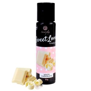 Gel intim comestibil SECRET PLAY Sweet Love - White Chocolate cu aromă de ciocolată albă
