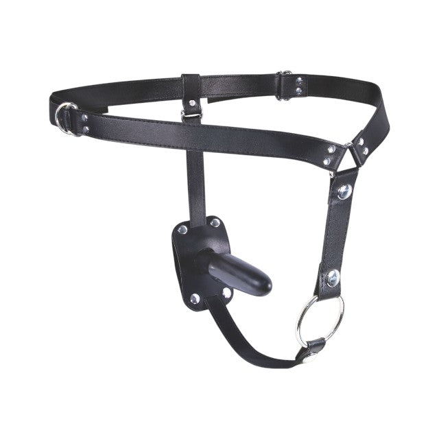 Ham X JOYRIDE Dual Delight Strap-On, cu inel pentru penis și plug anal detașabil, bretele ajustabile, negru 1 Ham X JOYRIDE Dual Delight Strap-On