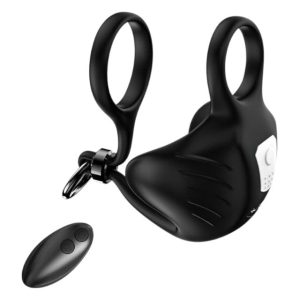 Inel dublu pentru penis ARMONY Manta Scrotum Vibrator