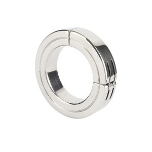 Inel pentru penis MR. STEEL Hinged Magnetic Cockring