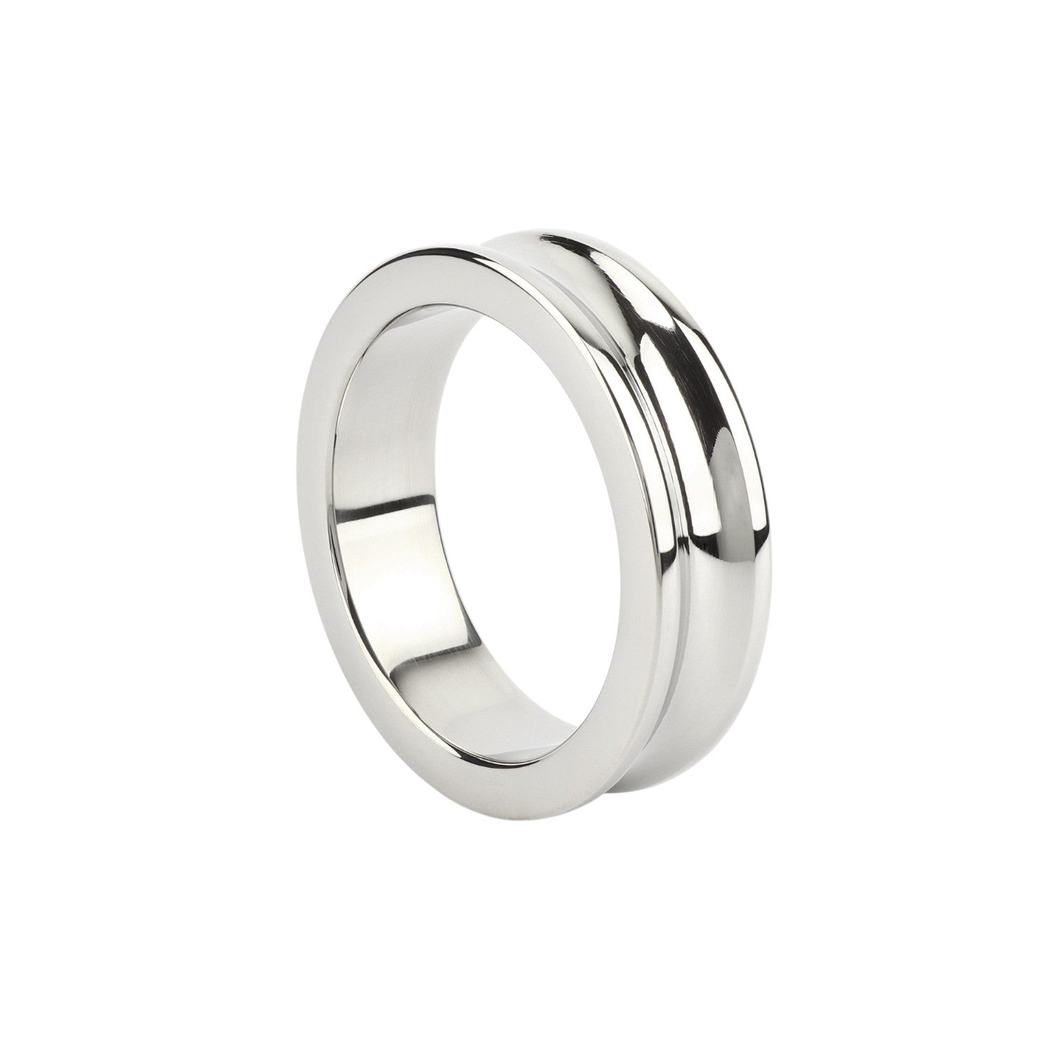 Inel pentru penis MR. STEEL The Imperator C-Ring, din oțel inoxidabil, diametru 4 cm (mic), argintiu 1 Inel pentru penis MR. STEEL The Imperator C-Ring