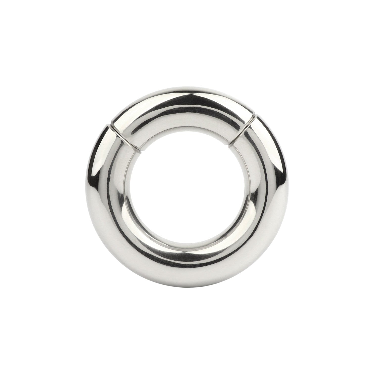Inel pentru testicule MR. STEEL MBS Stackable Weight, cu deschidere magnetică, din oțel inoxidabil, diametru 3.9 cm (mic), argintiu 1 Inel pentru testicule MR. STEEL MBS Stackable Weight