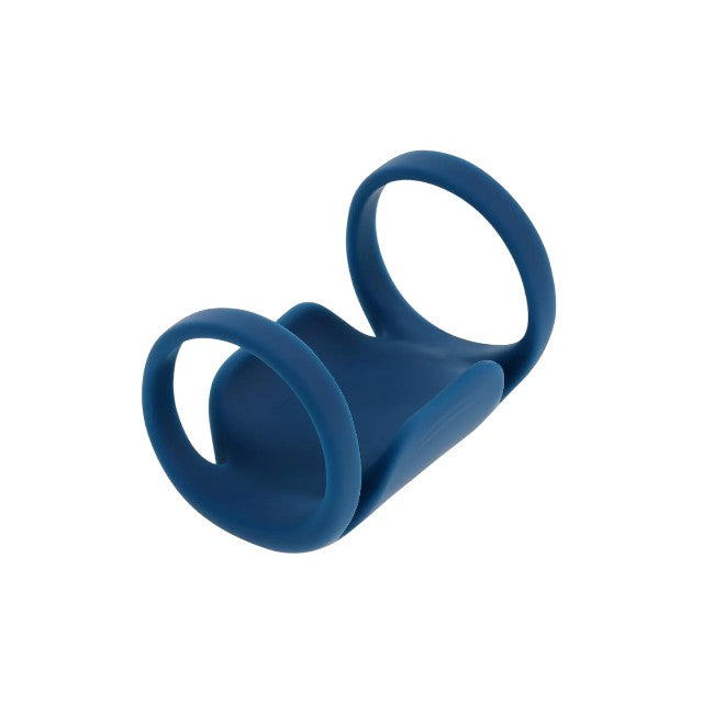Inel vibrator pentru penis PLAYBOY Jet Pack, design cu inel pentru testicule, 9 funcții de vibrație, rezistent la apă, albastru 1 Inel vibrator pentru penis PLAYBOY Jet Pack