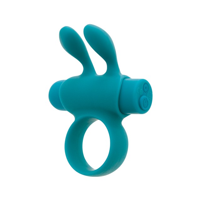 Inel vibrator pentru penis S PLEASURES Rabbit Ring, cu urechi de iepuraș, vibrator detașabil, 10 funcții de vibrație, albastru 1 Inel vibrator pentru penis S PLEASURES Rabbit Ring