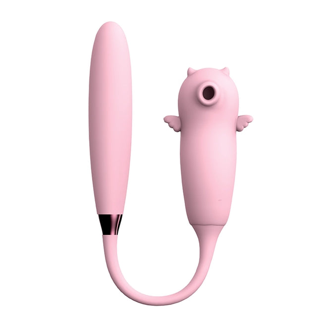Jucarie sexuala Viola Dual Purpose, 9 functii de stimulare cu aer, 7 trepte de vibrare, roz, rezistent la apa 1 Jucarie sexuala Viola Dual Purpose