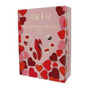 Kit DREAMTOYS Amour The Secrets Of Love - Experiențe Intime 1 Kit DREAMTOYS Amour The Secrets Of Love, set 7 produse, cu vibrator cu telecomandă, mască, lumânare de masaj și petale de trandafir
