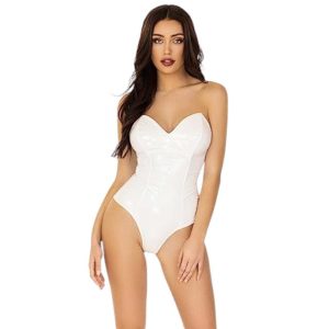 Lenjerie teddy sexy LEG AVENUE Vinyl Bodysuit
