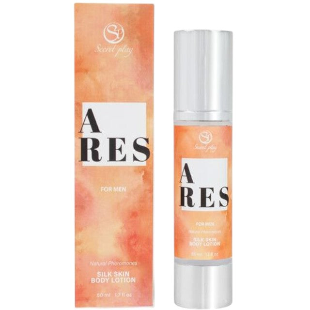 Loțiune pentru bărbați SECRET PLAY ARES Silky Skin, pentru corp, păr și masaj, cu feromoni, note citrice și lemnoase, 50 ml 1 Loțiune pentru bărbați SECRET PLAY ARES Silky Skin