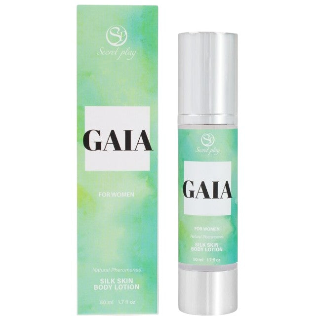 Loțiune pentru femei SECRET PLAY GAIA Silky Skin, pentru corp, păr și masaj, cu feromoni, note de citrice și lăcrămioare, 50 ml 1 Loțiune pentru femei SECRET PLAY GAIA Silky Skin