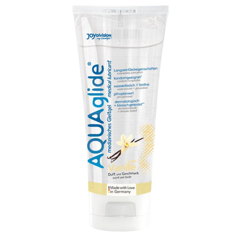 Lubrifiant Aquaglide Vanilla, pe baza de apa, cu aroma de vanilie, 100 ml 1 Lubrifiant Aquaglide Vanilla