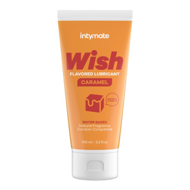 Lubrifiant cu aromă INTYMATE Wish Caramel, formulă naturală pe bază de apă, aromă de caramel, 100 ml 1 Lubrifiant cu aromă INTYMATE Wish Caramel