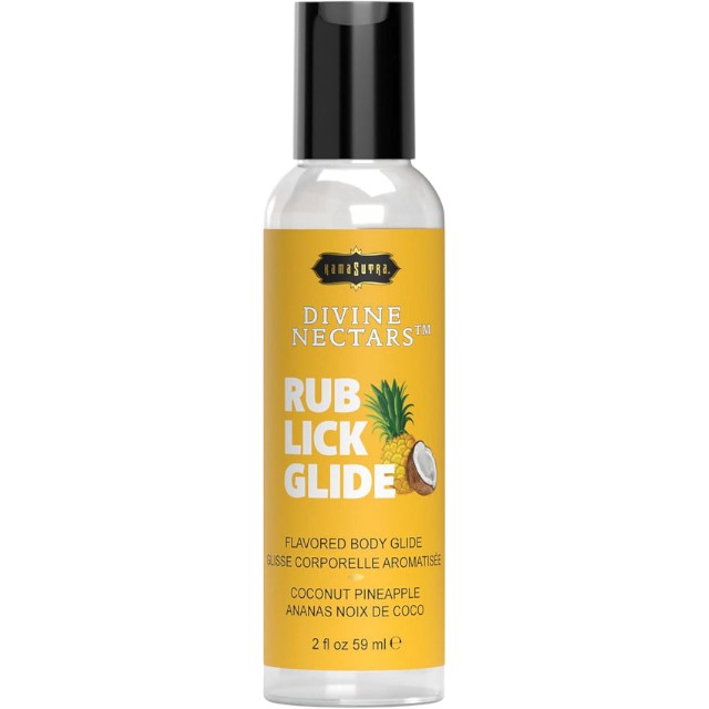 Lubrifiant cu aromă KAMASUTRA Divine Nectars Coconut Pineapple, pe bază de apă, cu aromă de cocos și ananas, 60 ml 1 Lubrifiant cu aromă KAMASUTRA Divine Nectars Coconut Pineapple