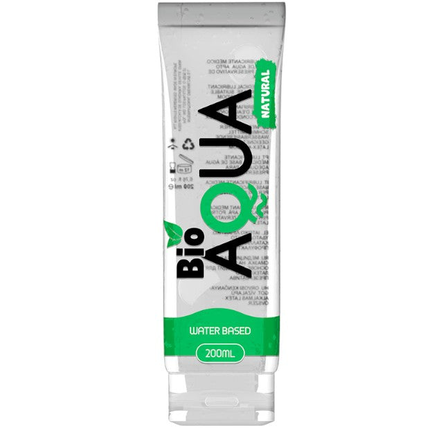 Lubrifiant pe bază de apă BioAQUA Natural, formulă 100% naturală, testat demartologic, fără parfum, 200 ml 1 Lubrifiant pe bază de apă BioAQUA Natural