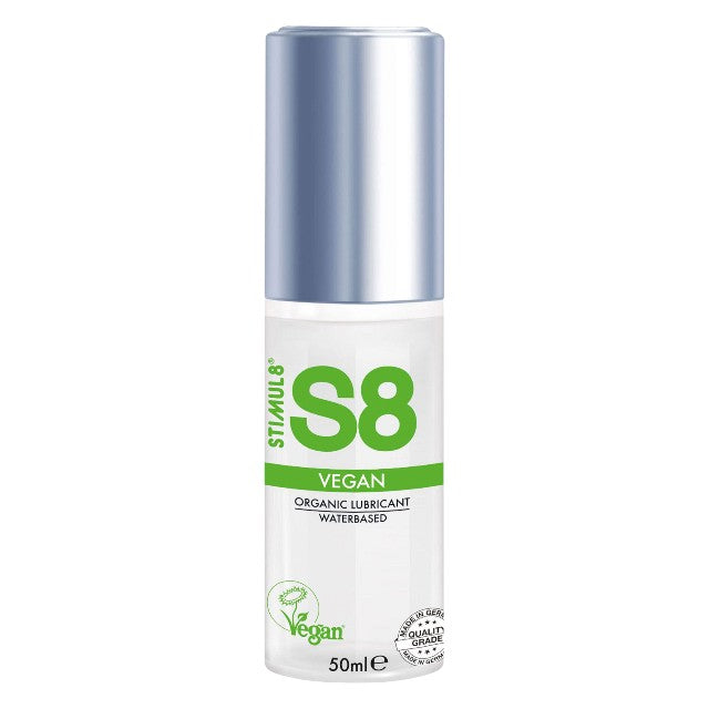 Lubrifiant pe bază de apă S8 Vegan Organic Lubricant, efect de durată, fără parabeni, 50 ml 1 Lubrifiant pe bază de apă S8 Vegan Organic Lubricant