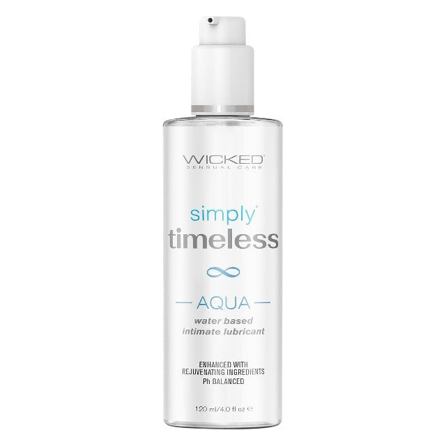 Lubrifiant pe bază de apă WICKED Simply Timeless Aqua, formulă extra-hidratantă, cu aloe vera, vitamina E și scualan, 120 ml 1 Lubrifiant pe bază de apă WICKED Simply Timeless Aqua