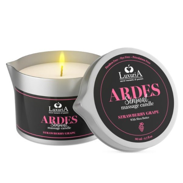 Lumânare pentru masaj LUXURIA Ardes Sensual - Strawberry Grape