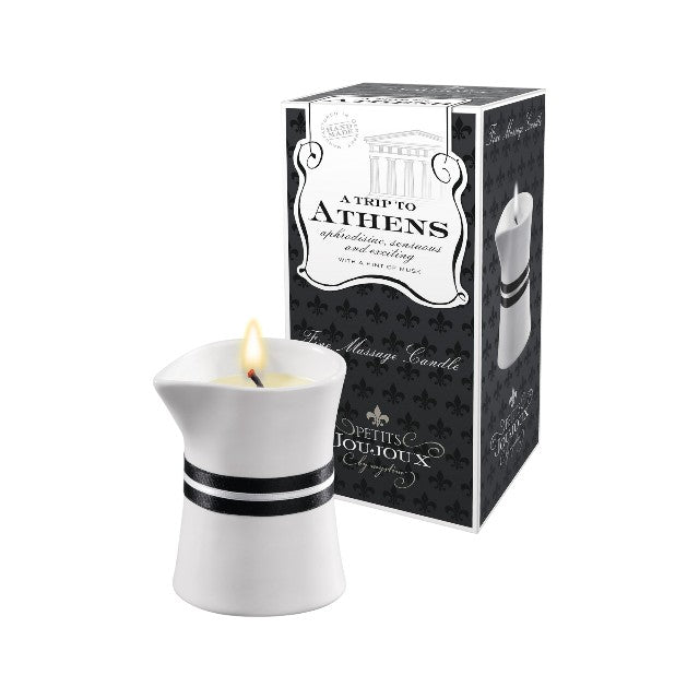 Lumanare pentru masaj Petits Joujoux - Athens, cu aroma de mosc si patchouli, 120 gr 1 Lumanare pentru masaj Petits Joujoux - Athens