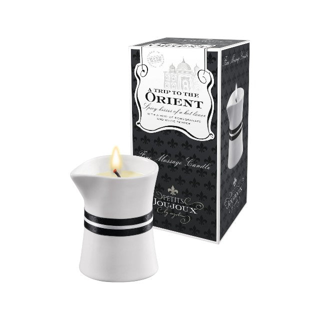 Lumanare pentru masaj Petits Joujoux - Orient, cu aroma de rodie si piper alb, 120 gr 1 Lumanare pentru masaj Petits Joujoux - Orient