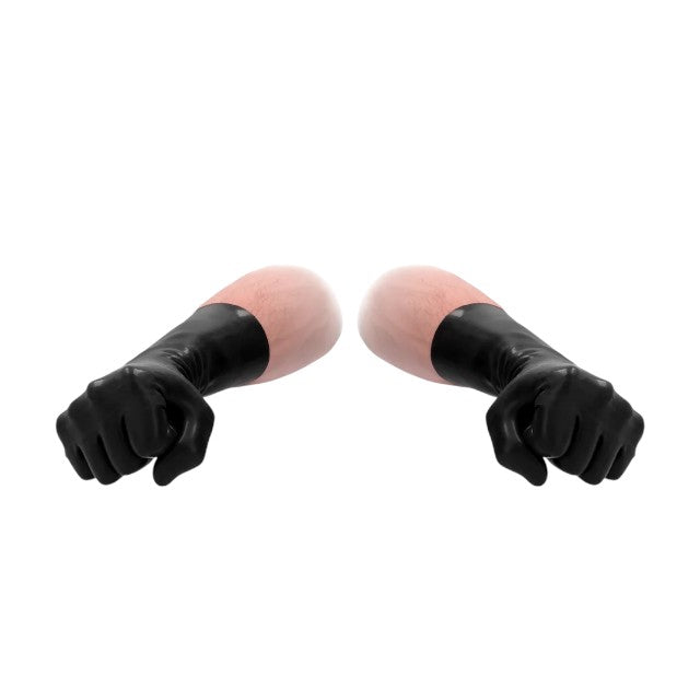 Mănuși FIST IT BY SHOTS Latex Gloves, pentru fisting, din material elastic și igienic, lungime 33.5 cm, culoarea negru 1 Mănuși FIST IT BY SHOTS Latex Gloves