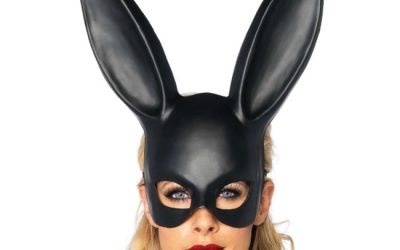 Home v2 10 Mască erotică LEG AVENUE Rabbit Masquerade, Neagră – Eleganță și Mister