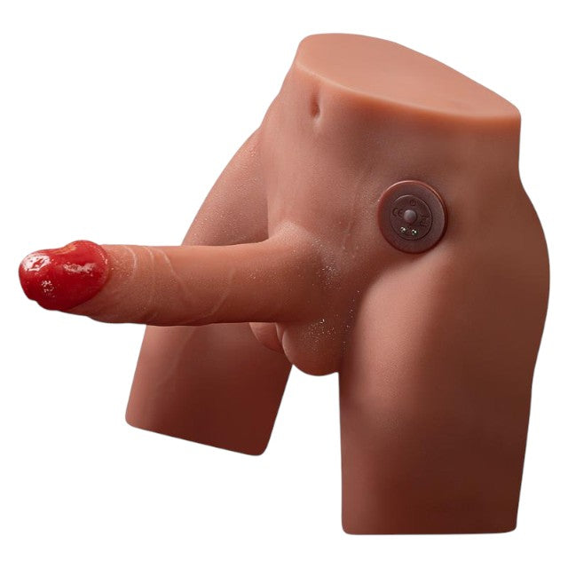 Masturbator anal gay SHEQU Jason, torso cu dildo atașat de 17 cm, funcție de penetrare automată, 7 funcții de vibrație 1 Masturbator anal gay SHEQU Jason