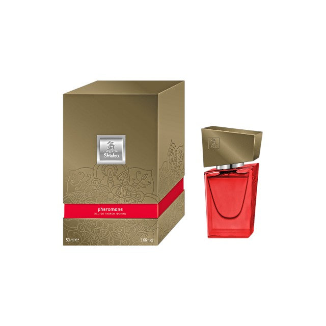 Parfum cu feromoni HOT Shiatsu - Pheromone Women, pentru femei, rosu, 50 ml 1 Parfum cu feromoni HOT Shiatsu - Pheromone Women