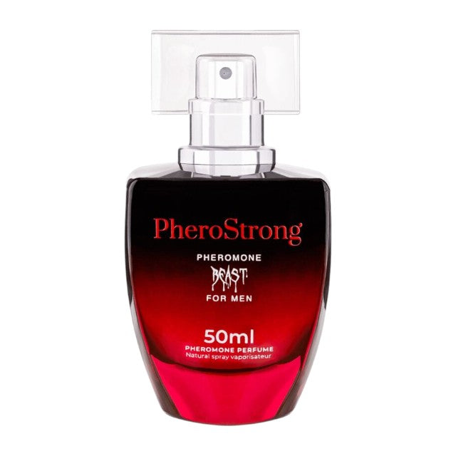 Parfum cu feromoni PHEROSTRONG Beast, pentru bărbați, cu note de piper picant, mentă și lemn de santal, 50 ml 1 Parfum cu feromoni PHEROSTRONG Beast