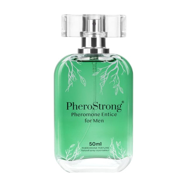 Parfum cu feromoni PHEROSTRONG Entice, pentru bărbați, cu note de bergamotă, floare de portocal și patchouli, 50 ml 1 Parfum cu feromoni PHEROSTRONG Entice