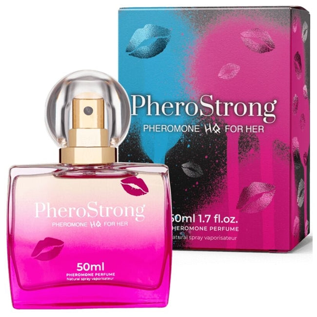 Parfum cu feromoni PHEROSTRONG HQ, pentru femei, note de floare de portocal, iasomie și vanilie de Madagascar, 50 ml 1 Parfum cu feromoni PHEROSTRONG HQ