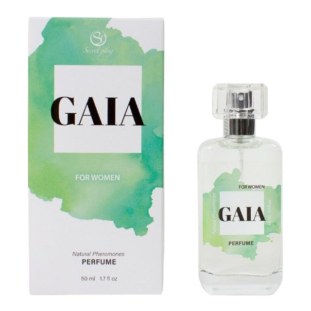 Parfum cu feromoni SECRET PLAY GAIA, cu note de citrice, fructul pasiunii și lăcrămioare, pentru femei, verde, 50 ml 1 Parfum cu feromoni SECRET PLAY GAIA