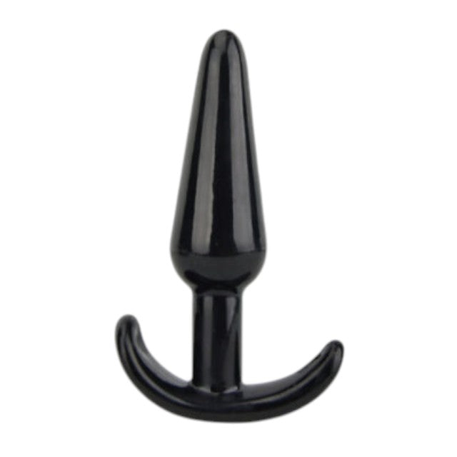 Plug anal LOVING JOY Butt Plug Black, bază în formă de semilună, lungime 11 cm, diametru 2.9 cm, culoare negru 1 Plug anal LOVING JOY Butt Plug Black