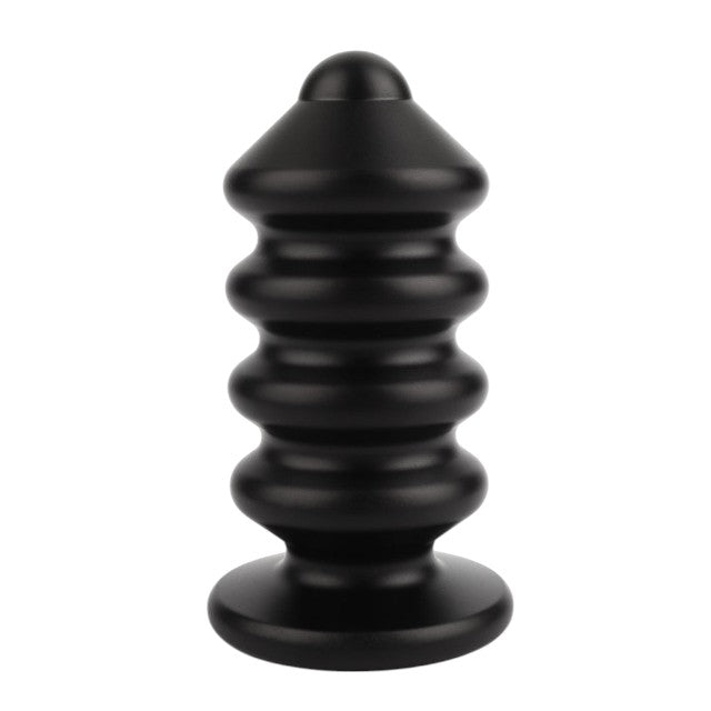 Plug anal MR. STEEL Ass Blaster Medium, în formă de șurub, diametru 5 cm, lungime 10.8 cm (mediu), negru 1 Plug anal MR. STEEL Ass Blaster Medium