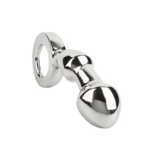 Plug anal MR. STEEL Drang Fun Plug – Experiență Intensă 1 Plug anal MR. STEEL Drang Fun Plug, cu inel pentru extracție, din oțel inoxidabil, lungime 13 cm, argintiu