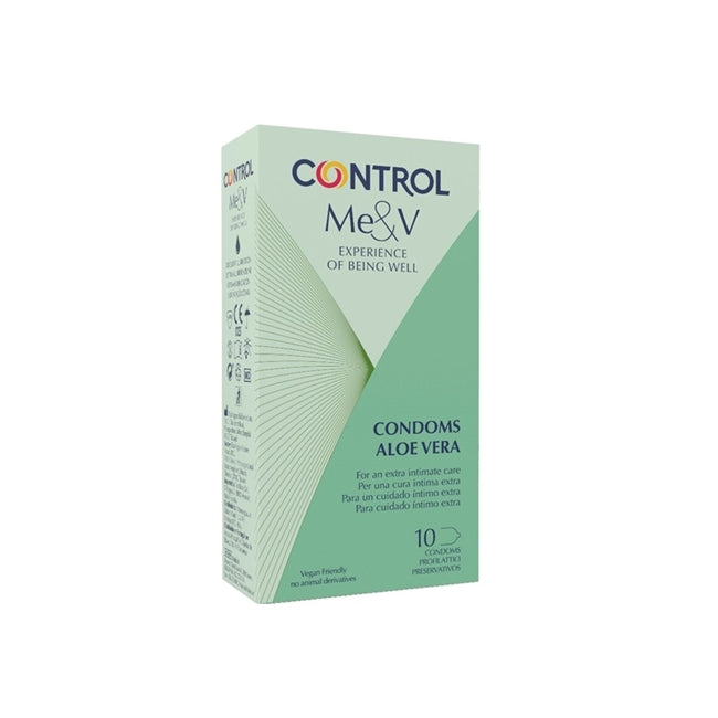 Prezervative CONTROL - Me & V, cu aloe vera, 54 mm, 10 buc 1 Prezervative CONTROL - Me & V