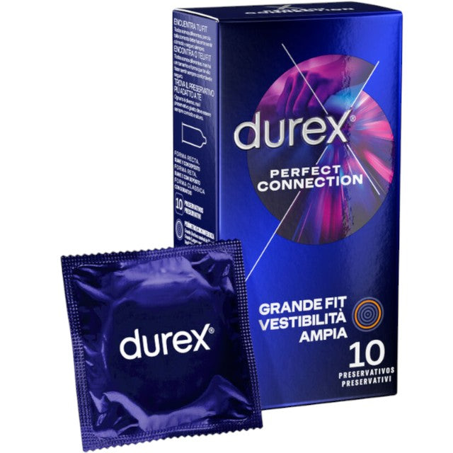 Prezervative Durex - Perfect Connection, lubrifiate si rezistente, 1 cutie x 10 buc,56 mm 1 Prezervative Durex - Perfect Connection