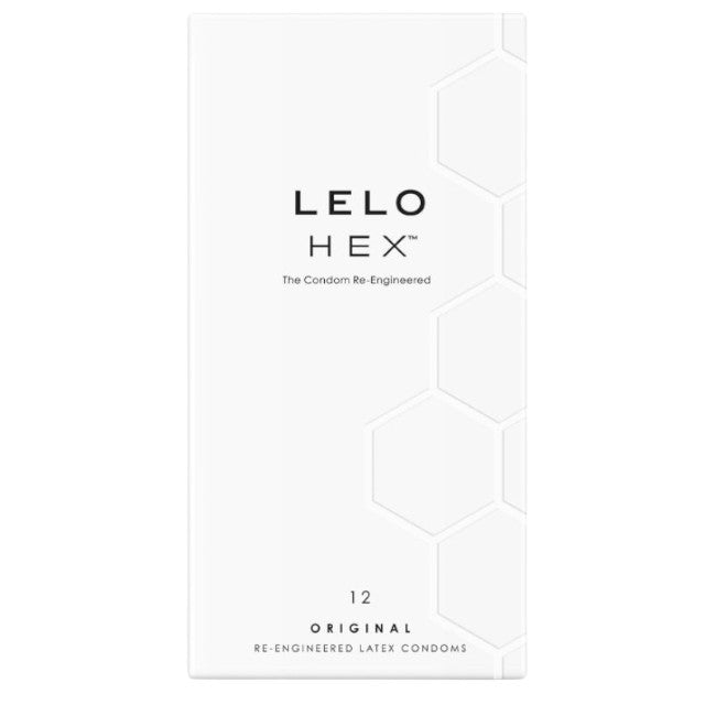 Prezervative LELO - HEX REEngineered, lubrifiate si rezistente, 54 mm , 1 cutie x 12 buc 1 Prezervative LELO - HEX REEngineered