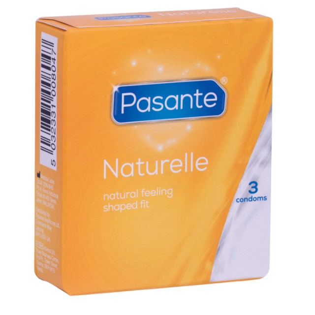 Prezervative PASANTE - NATURELLE, 1 x 3 buc 1 Prezervative PASANTE - NATURELLE
