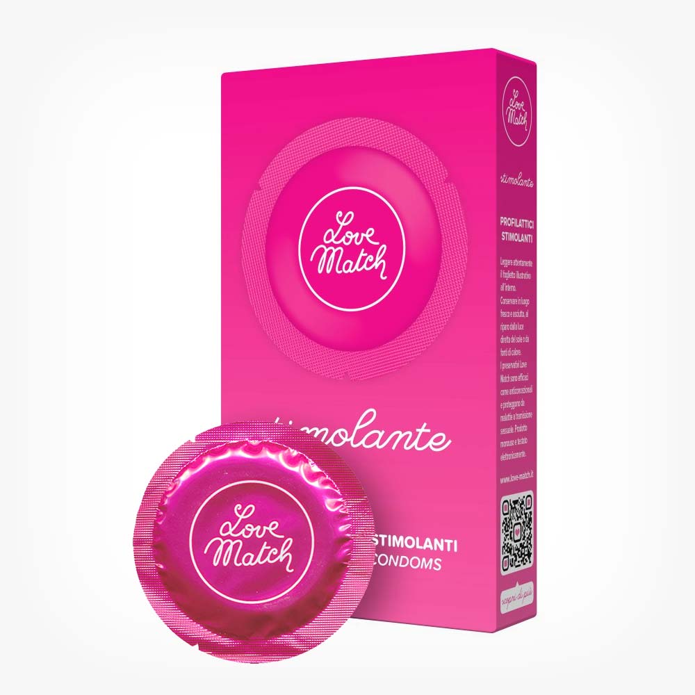 Prezervative profesionale, Love Match Stimolante, cu striatii si puncte in relief, 6 buc 1 Prezervative profesionale