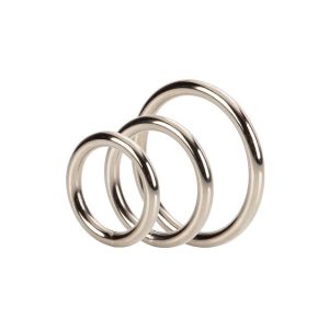 Set 3 inele pentru penis CALEXOTICS Silver Ring Set