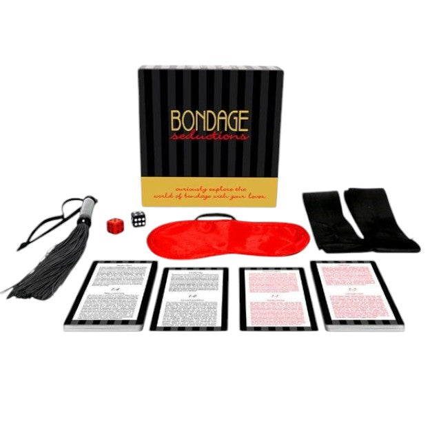Set 6 jucarii erotice KHEPER GAMES Bondage Seductions, cu masca, bici, zaruri si carti de seductie, pentru jocuri in cuplu 1 Set 6 jucarii erotice KHEPER GAMES Bondage Seductions