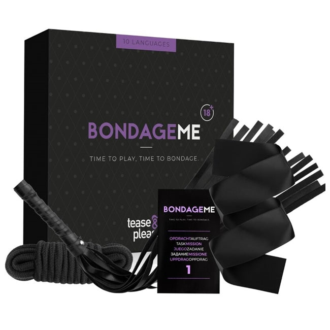 Set jocuri erotice Tease & Please - BONDAGE ME, franghie, bici si bandana pentru acoperirea ochilor, 3 piese 1 Set jocuri erotice Tease & Please - BONDAGE ME