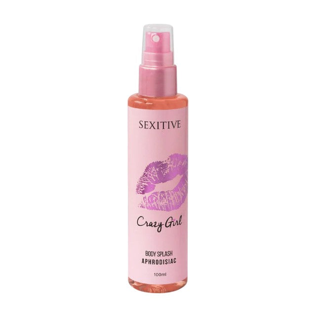 Spray cu feromoni pentru corp SEXITIVE Crazy Girl Body Splash, pentru femei, note de zmeură, lămâie Amalfi și miere albă, 100 ml 1 Spray cu feromoni pentru corp SEXITIVE Crazy Girl Body Splash